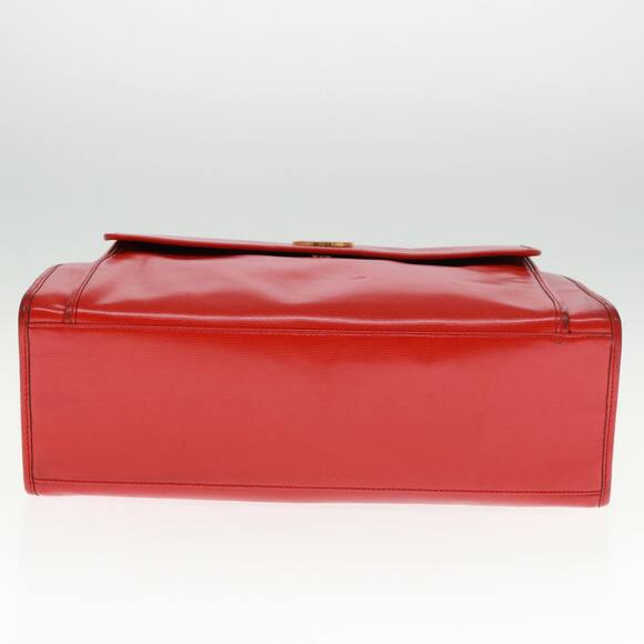 CELINE Shoulder Bag Leather Red - Picture 9 of 12